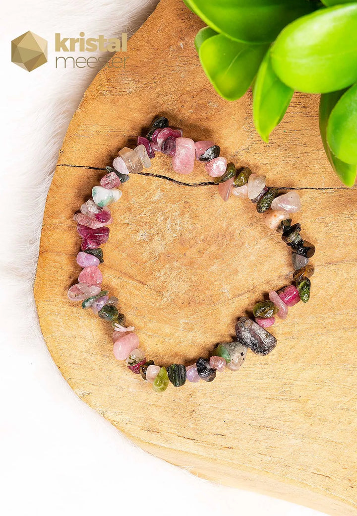 Tourmaline Mix Chip Bracelet