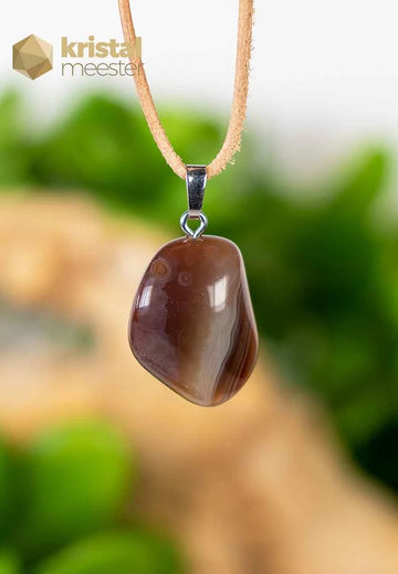 Agate EX Pendant with silver loop - no. 3
