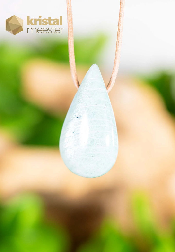 Amazonite Drop Shaped Pendant - no. 1