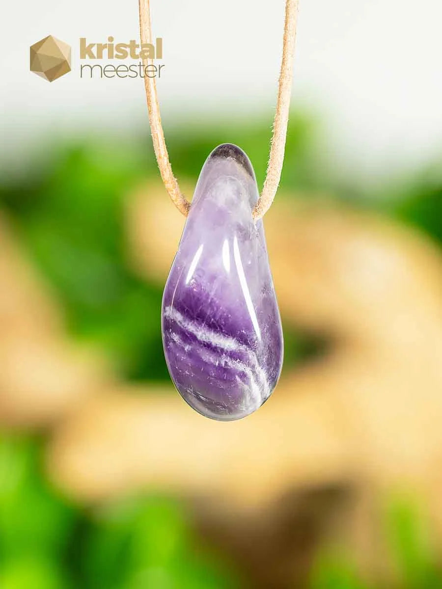 Amethist hanger, doorboord - nr. 1