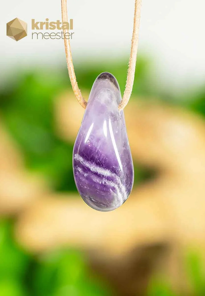 Amethist hanger, doorboord - nr. 1