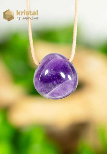 Amethist hanger, doorboord - nr. 4