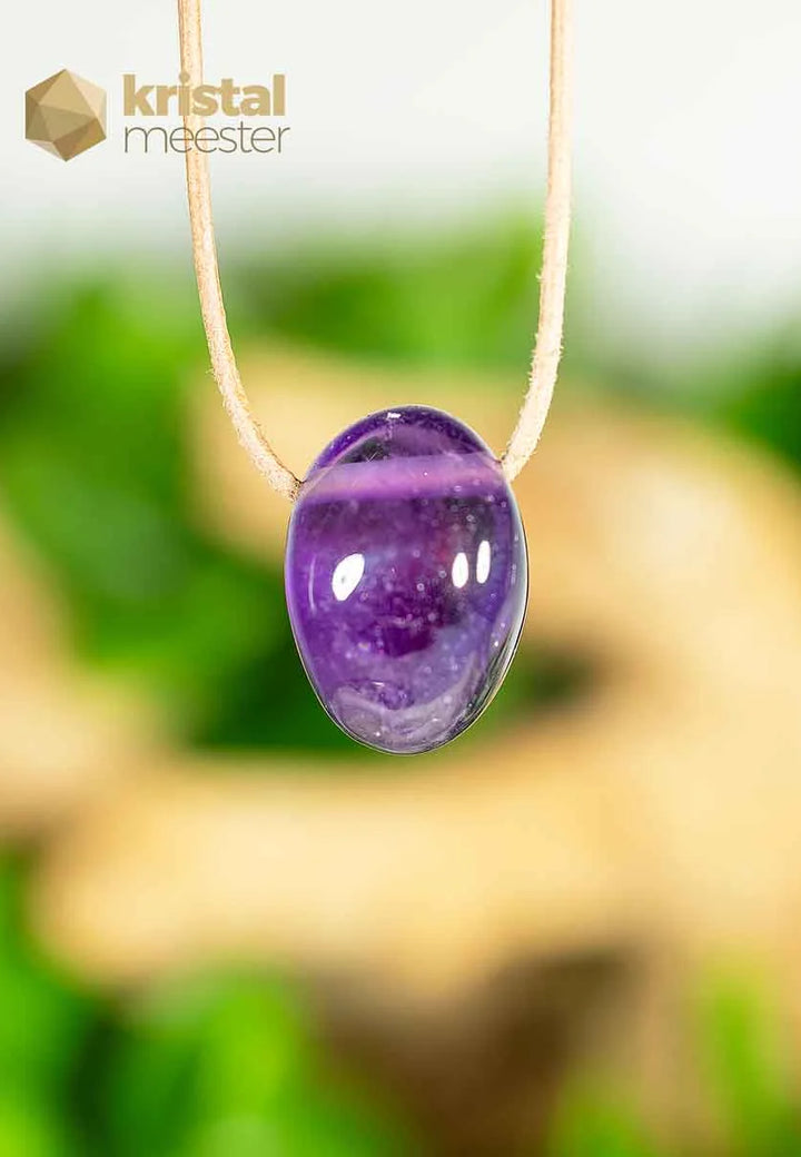 Amethyst EX pendant, drilled - no. 2