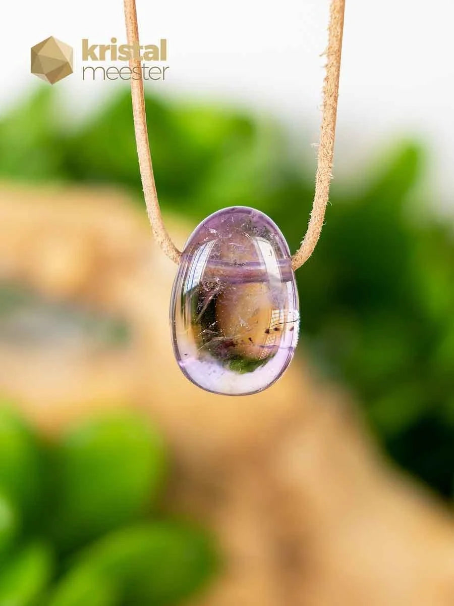 Ametrine pendant drilled