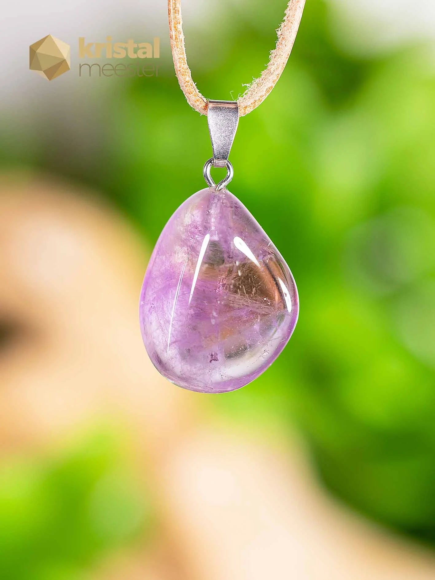 Ametrine EX pendant with silver loop - no. 4