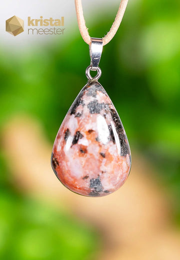 Amphibolite Pendant with silver loop - no. 3