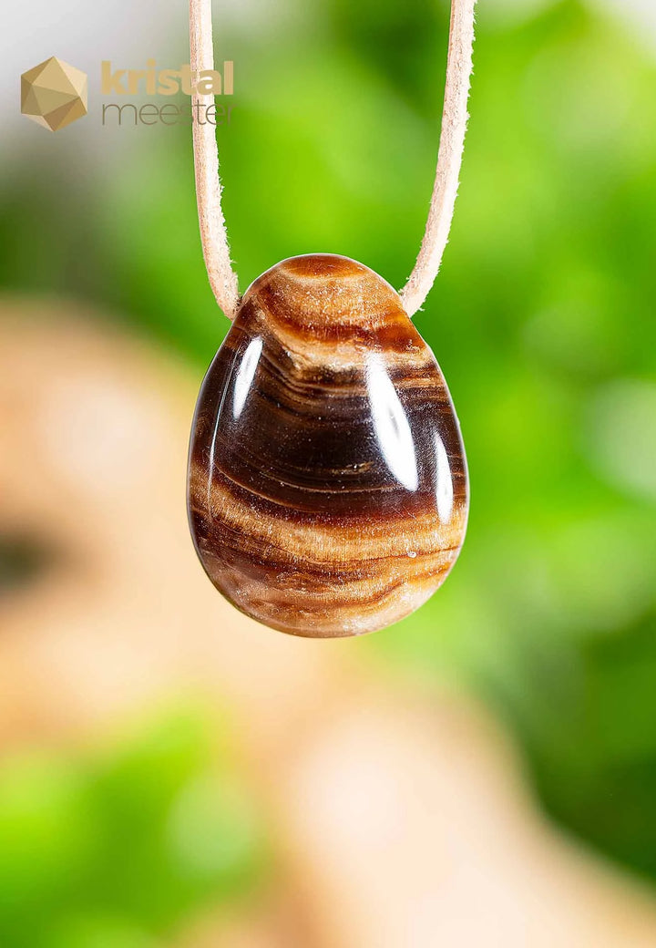 Aragonite Calcite pendant, drilled - no. 1