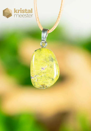 Atlantisite Pendant with silver loop - no. 3