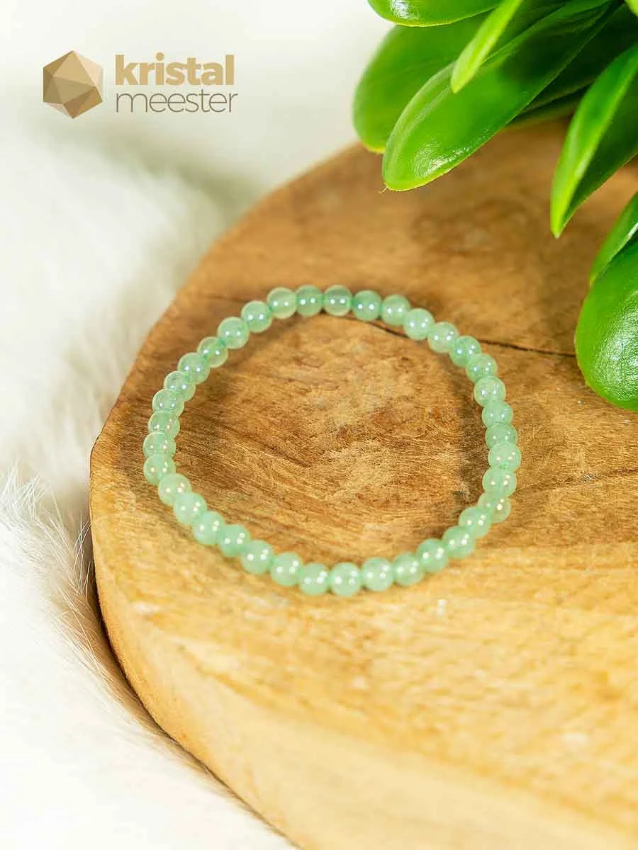 Green Aventurine Ball Bracelet - 4 mm - Child
