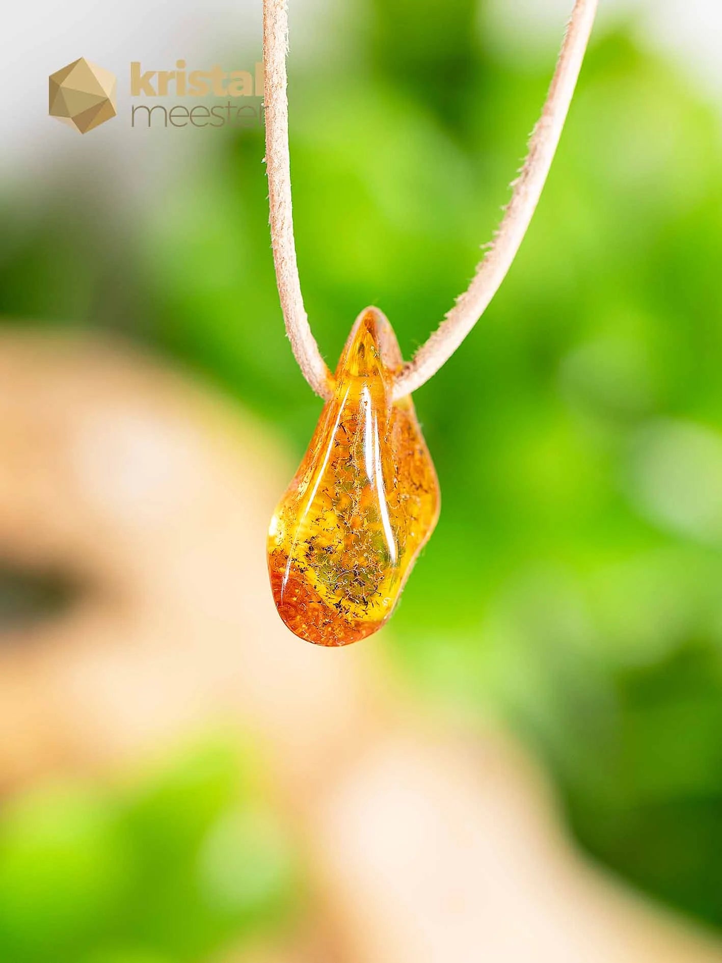 Amber Pendant drilled - no. 1