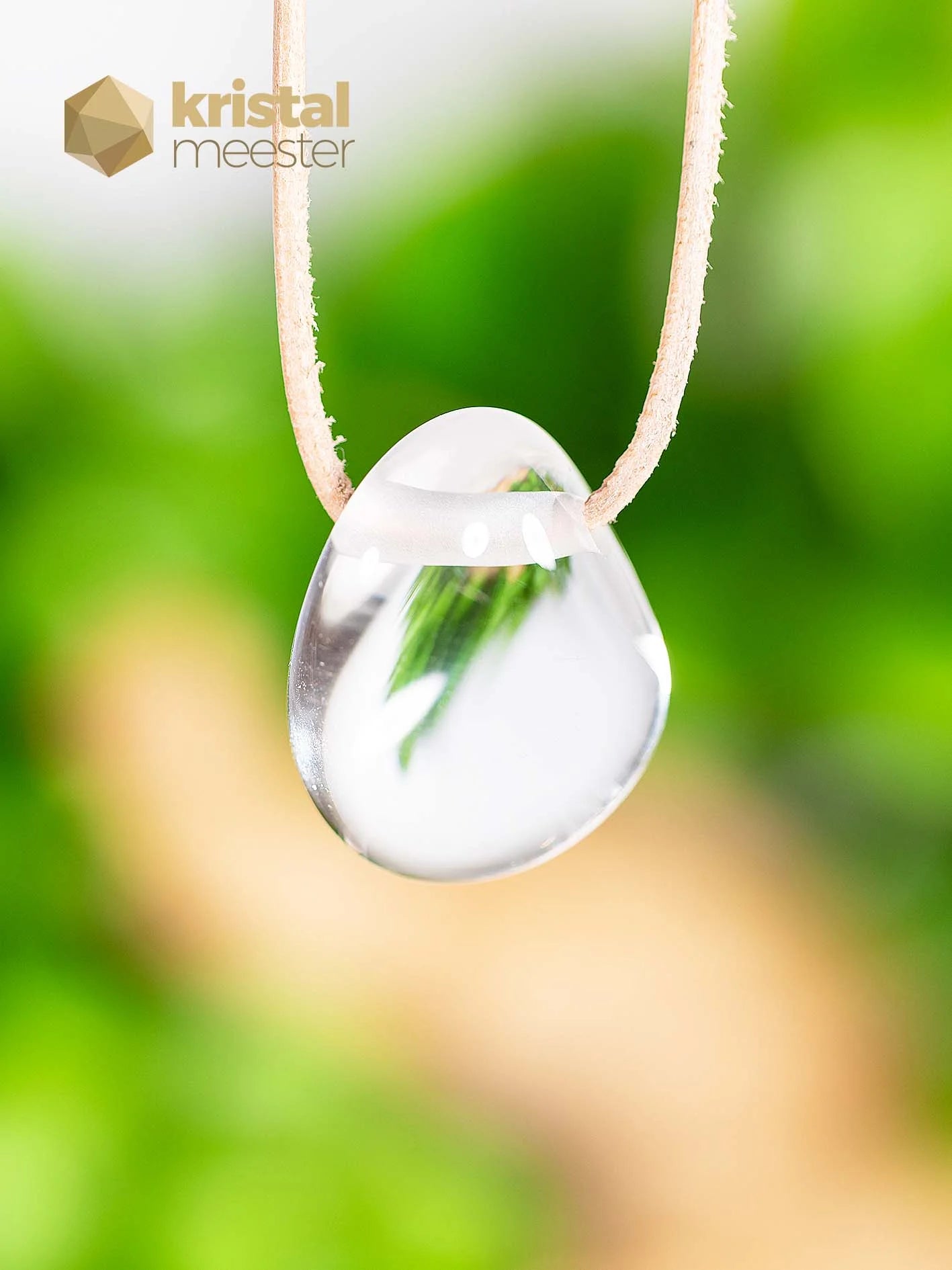 Bergkristal EX Hanger, doorboord - nr. 6