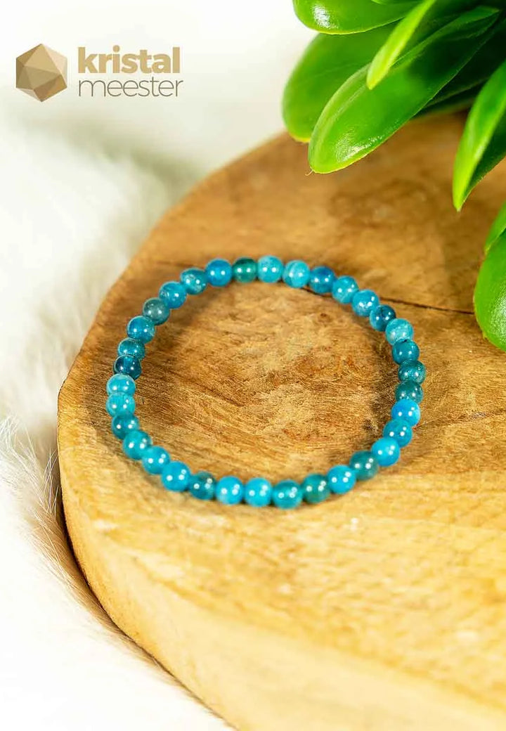 Blue Apatite Ball Bracelet - 4 mm - child 