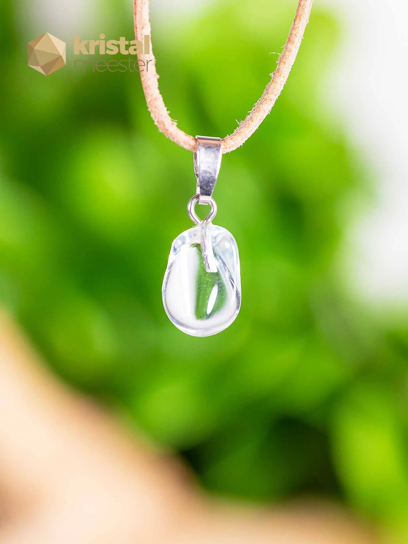 Blue Topaz pendant with silver loop - no. 5