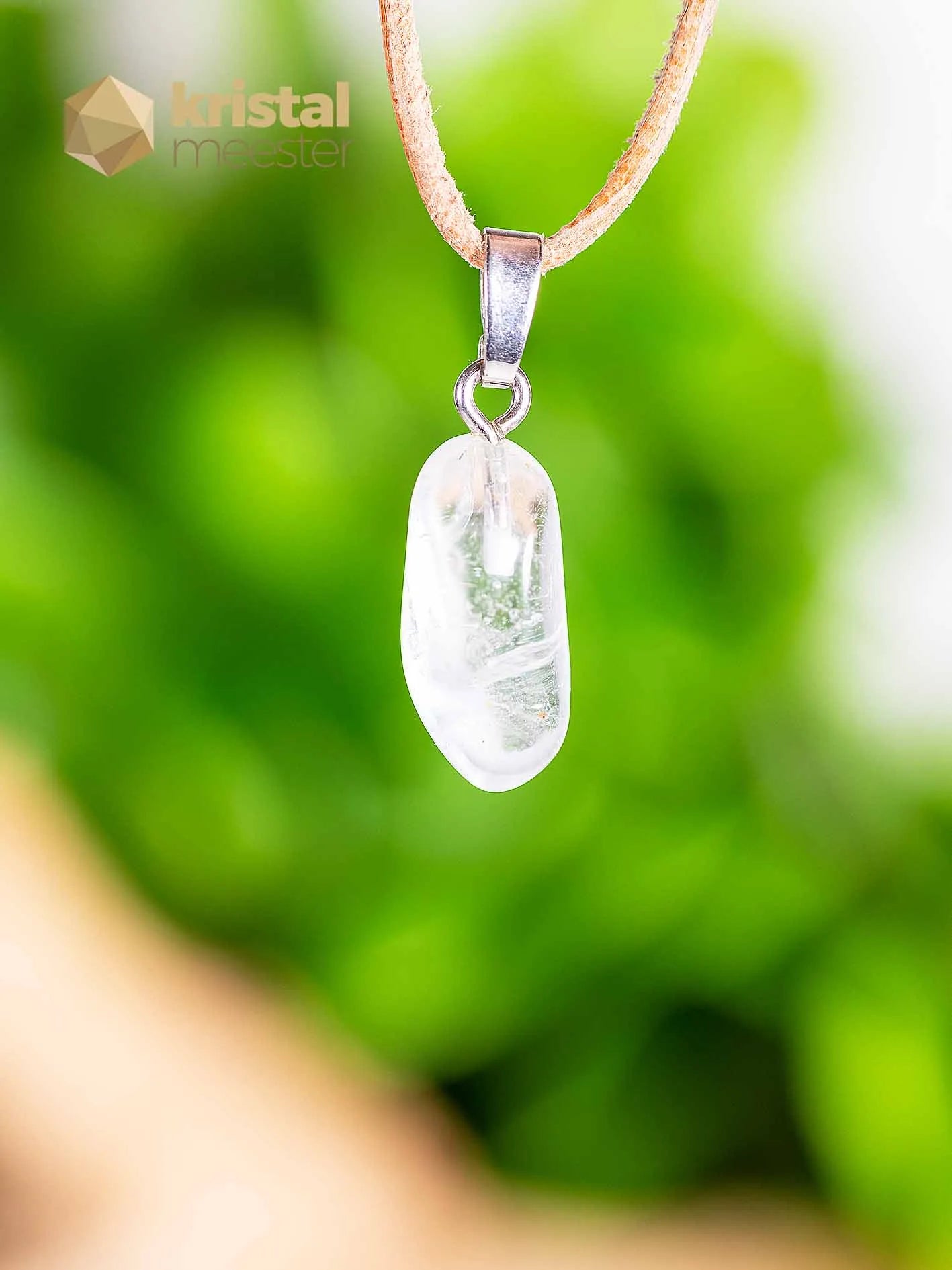 Blue Topaz pendant with silver loop - no. 6