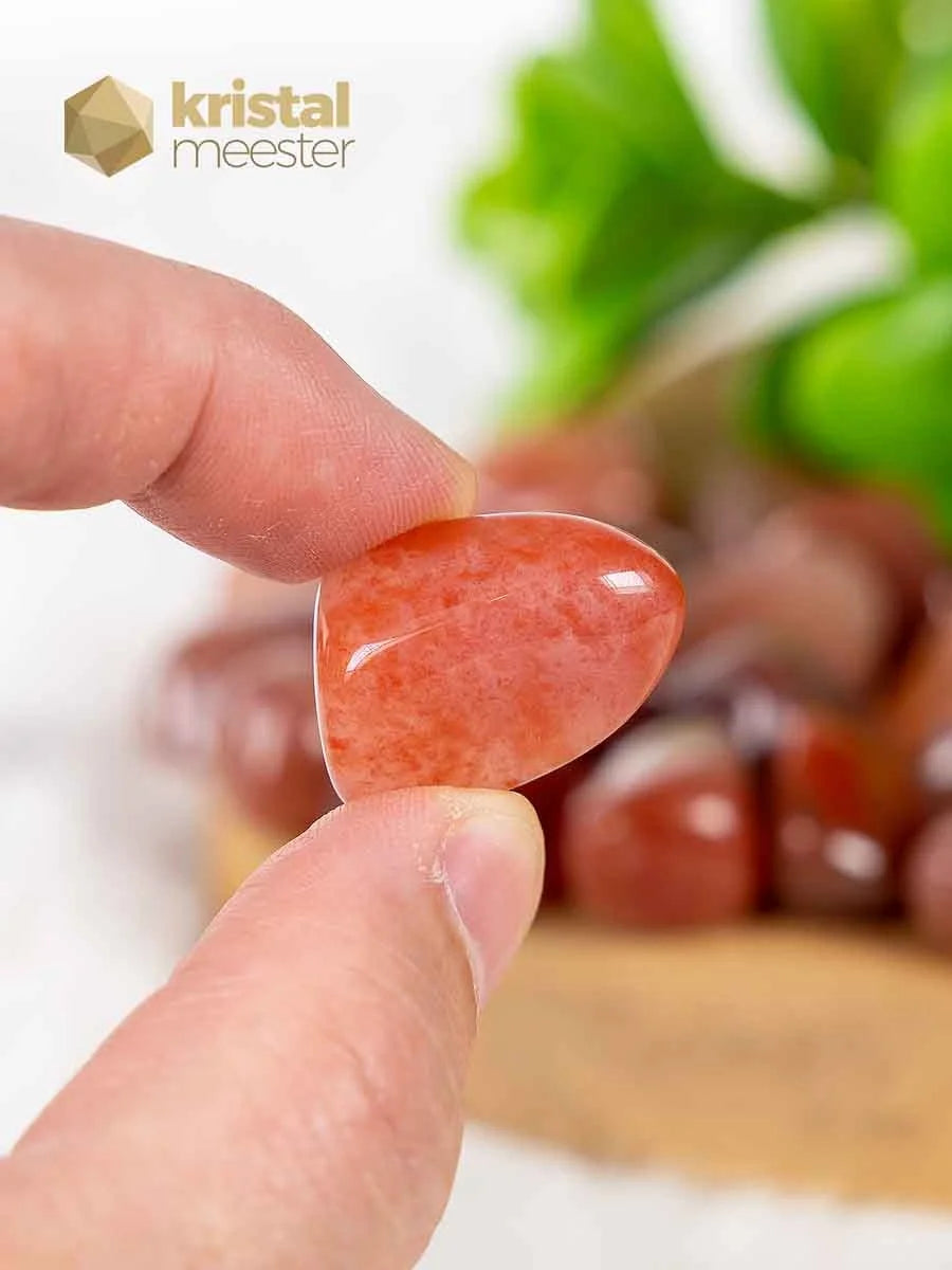 Chalcedoon bloed trommelstenen