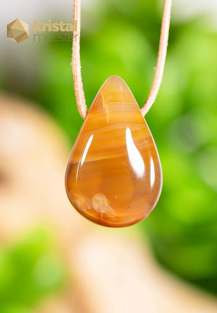 Carnelian Drop Shaped Pendant - no. 2