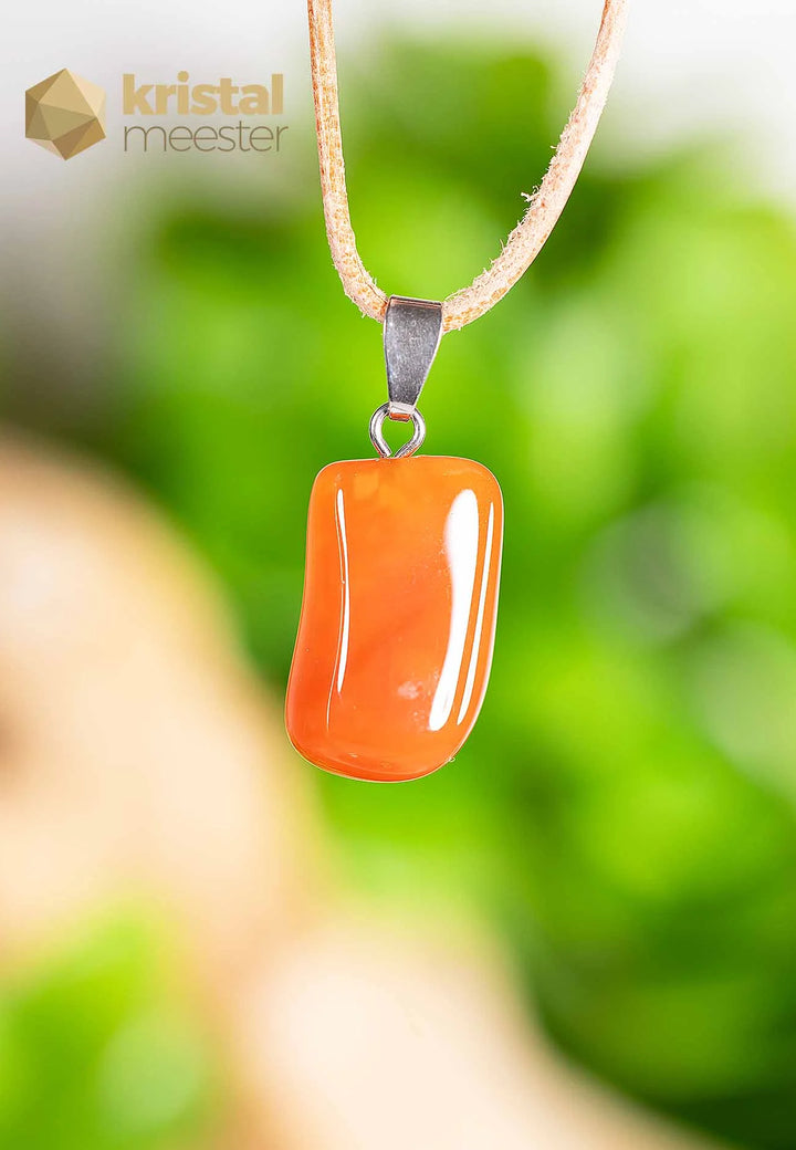 Carnelian EX pendant with silver loop - no. 2