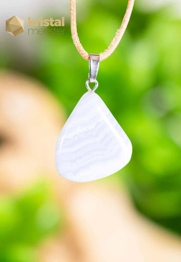 Chalcedony EX pendant with silver loop - no. 1