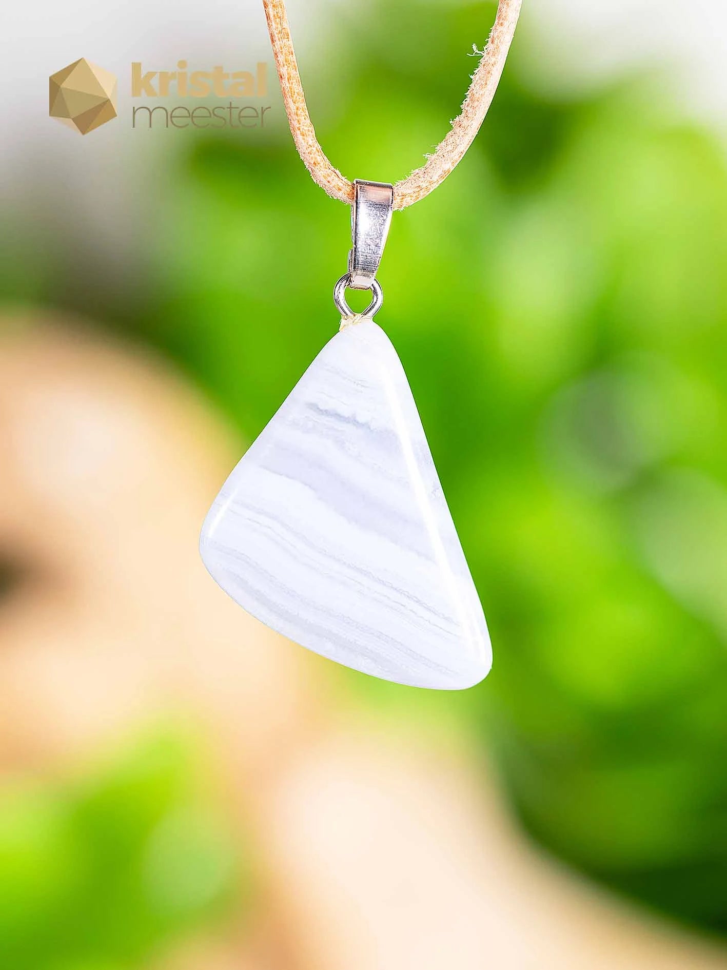 Chalcedoon EX hanger met zilver oog - nr. 5