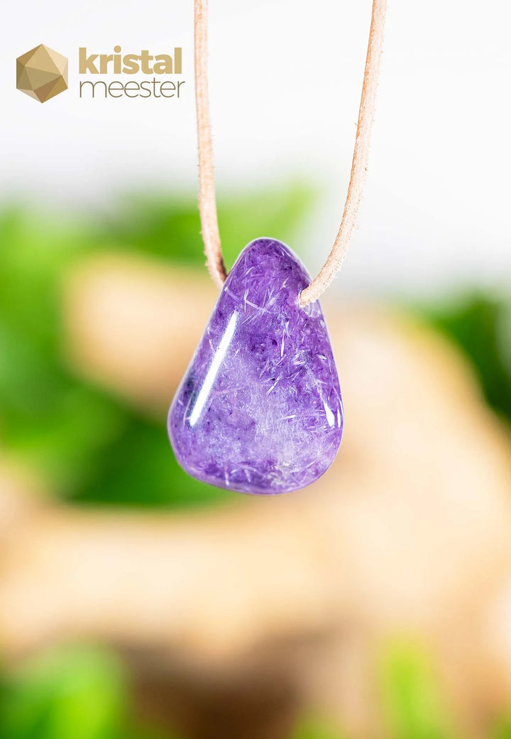Charoite EX pendant drilled - no. 2