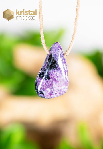 Charoite EX pendant drilled - no. 3