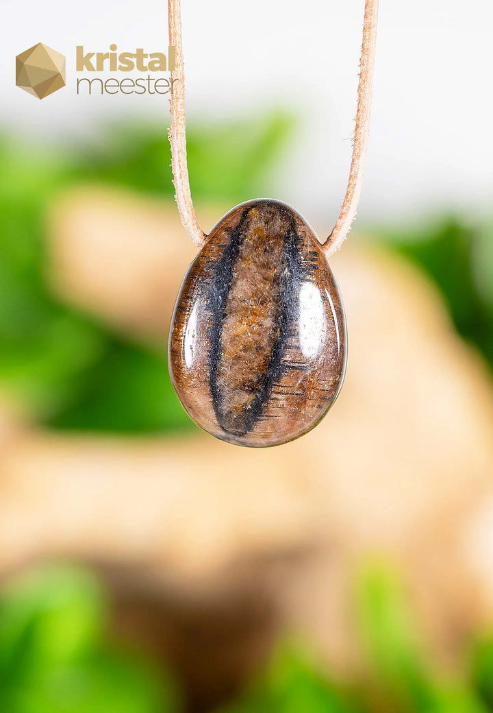 Chiastoliet / Kruissteen hanger - doorboord - nr. 1