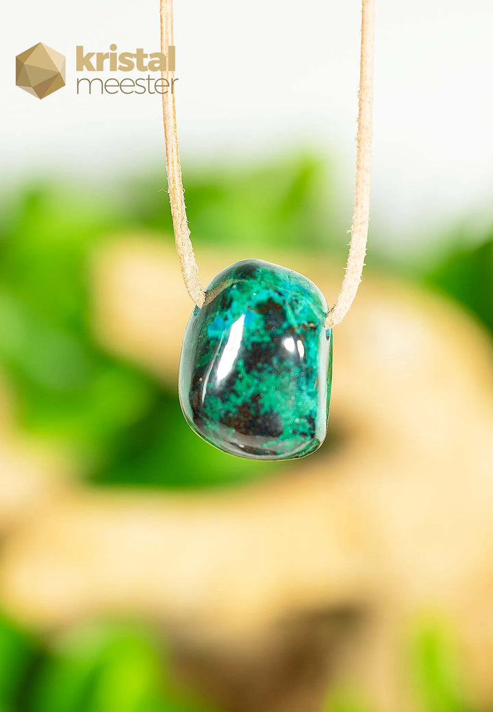 Chrysocolla EX pendant, drilled - no. 4