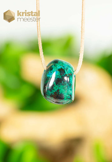 Chrysocolla EX pendant, drilled - no. 4