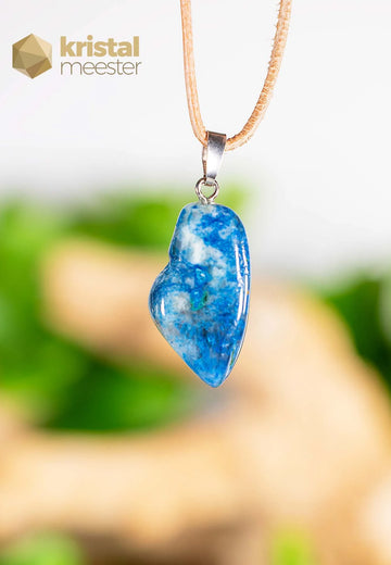 Chrysocolla pendant with silver loop - no. 1