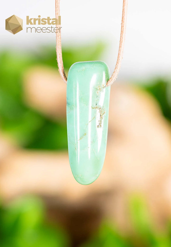 Chrysoprase Pendant drilled - no. 2