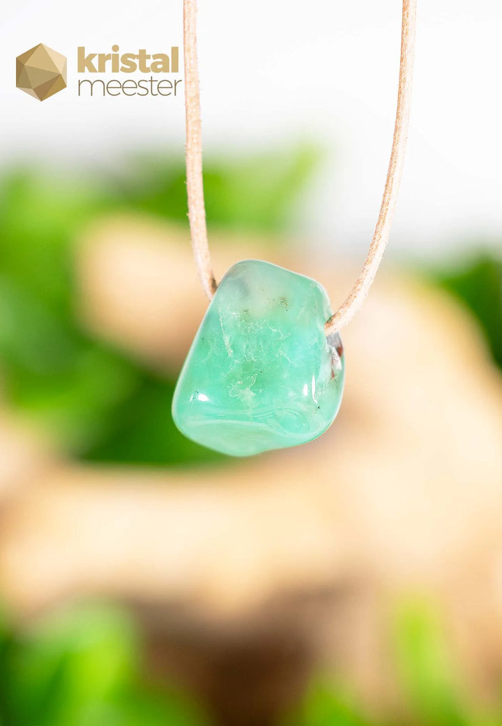Chrysoprase Pendant drilled - no. 4
