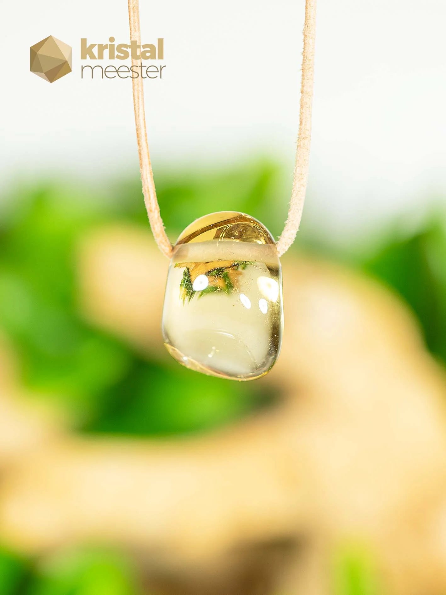 Citrine EX pendant drilled - no. 1