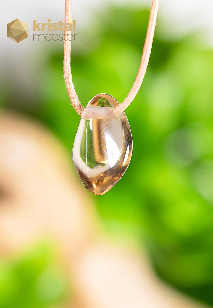 Citrine EX pendant drilled - no. 2