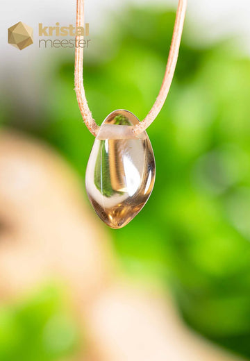 Citrine EX pendant drilled - no. 2