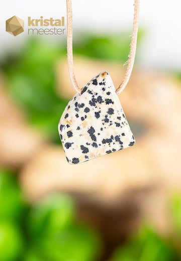 Dalmatiër Jaspis EX hanger doorboord - nr. 4