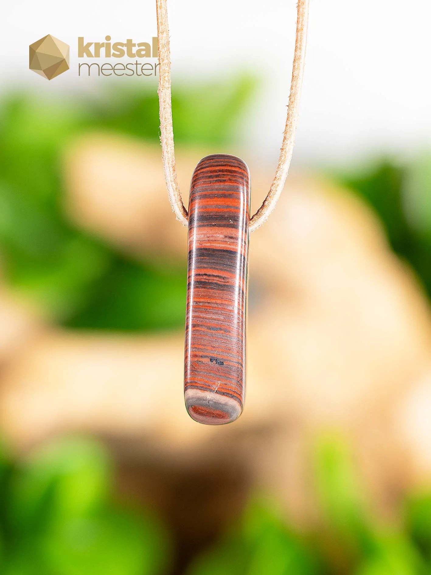 Dolomite pendant, drilled - no. 2