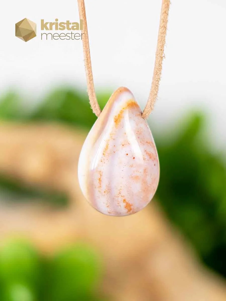 Vuursteen rood druppelhanger