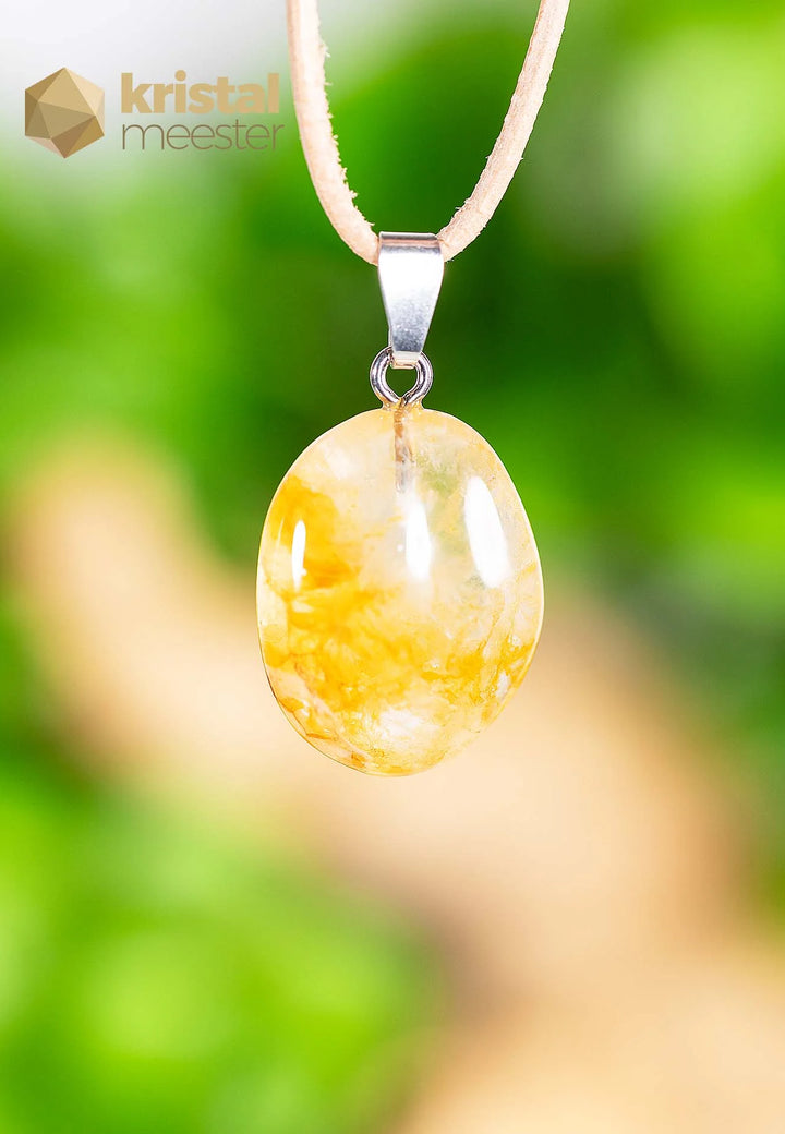 Golden Healer EX pendant with silver loop - no. 1