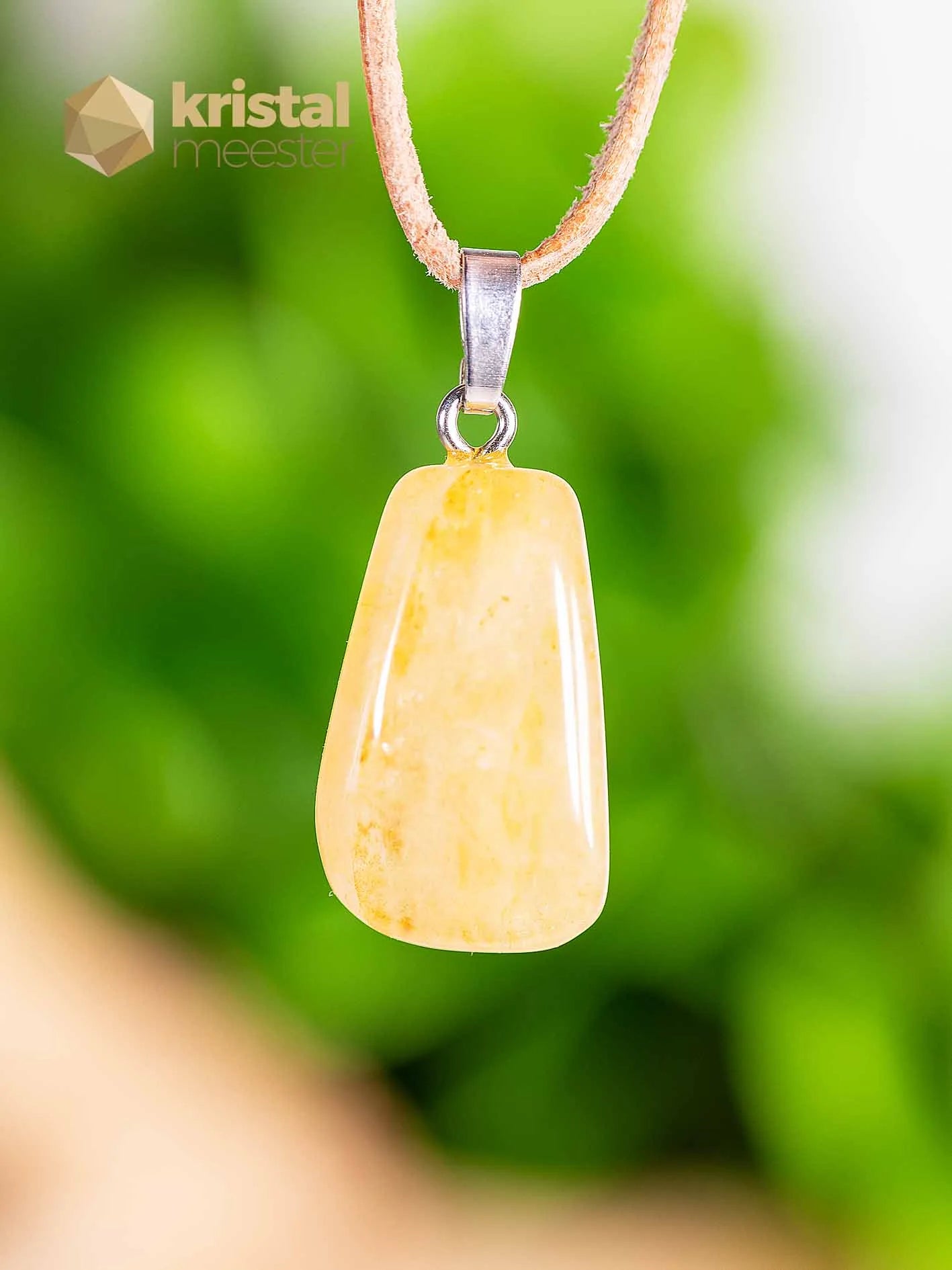Golden Healer EX pendant with silver loop - no. 6