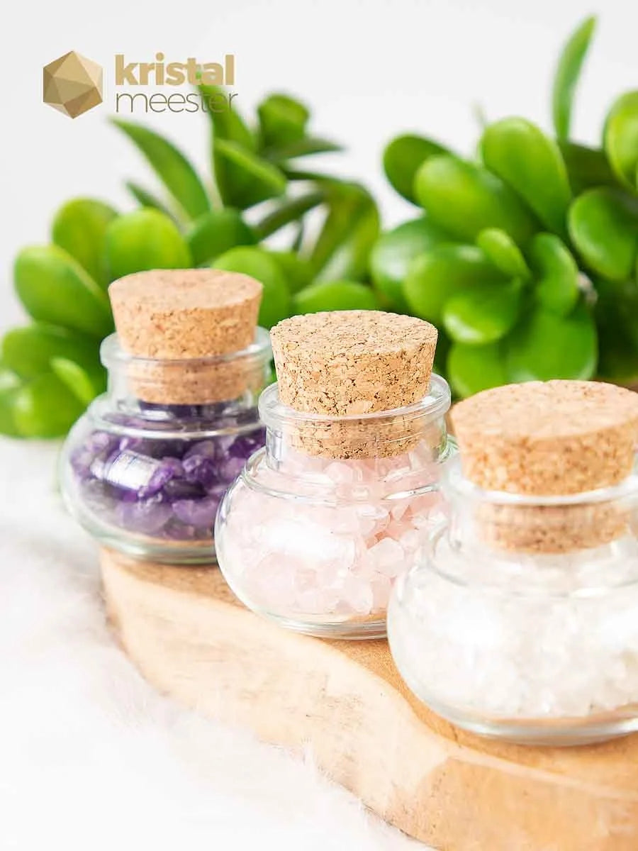 Gouden Driehoek Split Setje - XXS - in flesjes met kurk