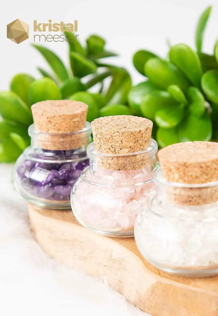 Gouden Driehoek Split Setje - XXS - in flesjes met kurk