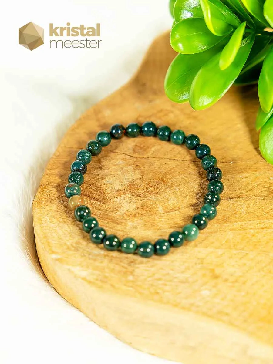 Heliotrope green Ball Bracelet - 6 mm