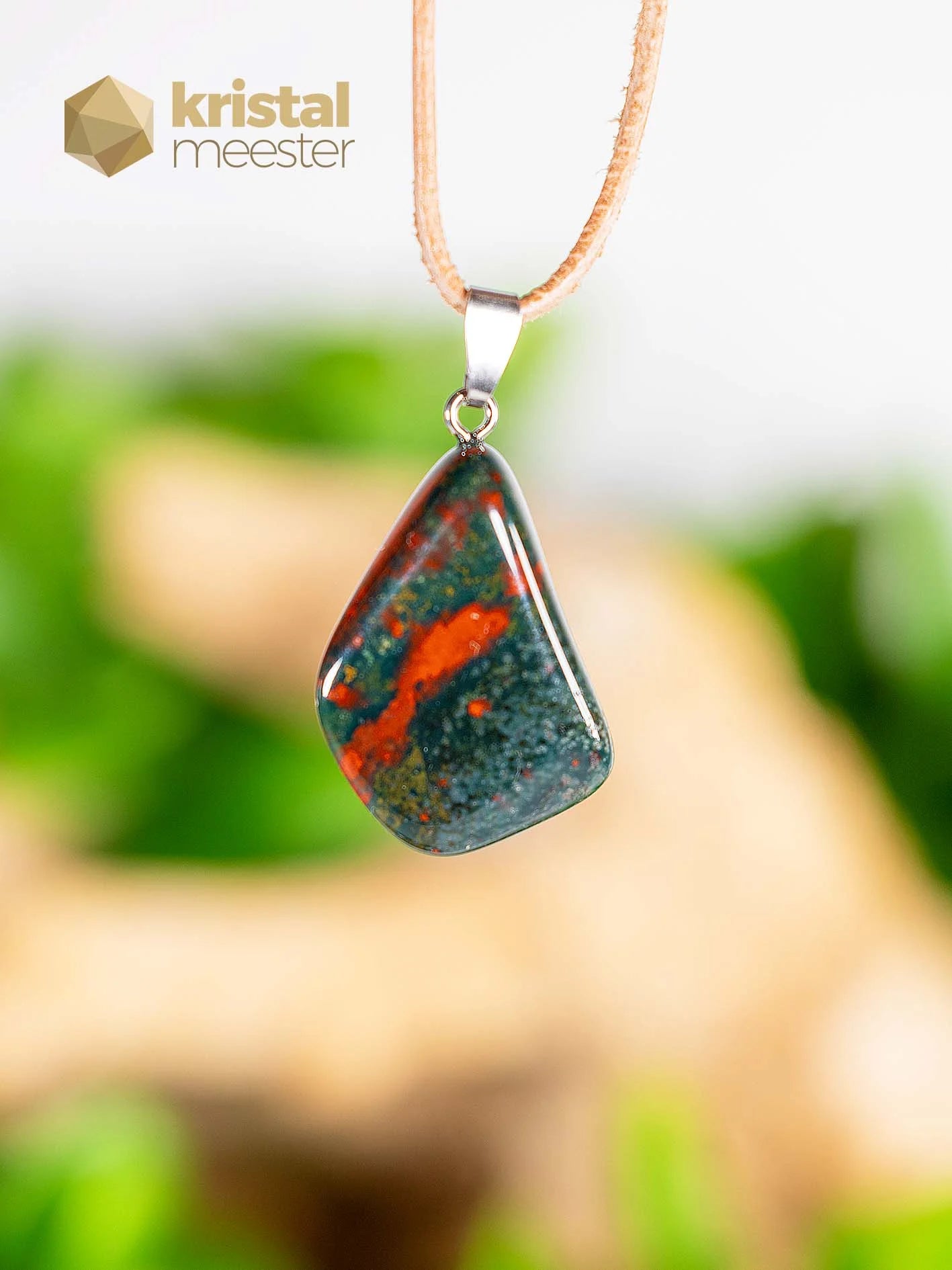 Heliotrope EX Pendant with silver loop - no. 2