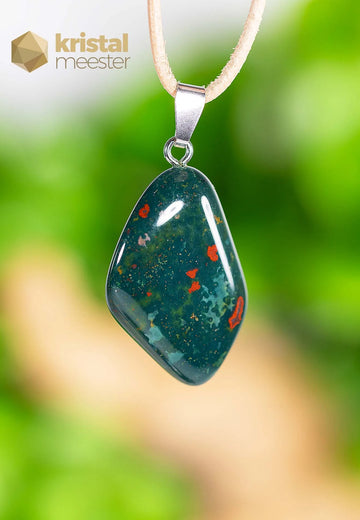 Heliotroop EX hanger met zilver oog - nr. 3