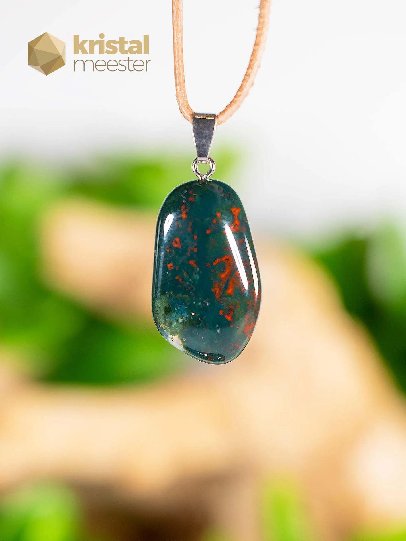 Heliotrope EX Pendant with silver loop - no. 3