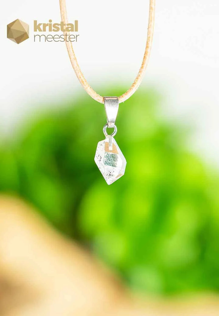 Herkimer Diamond Pendant with silver loop - no. 2