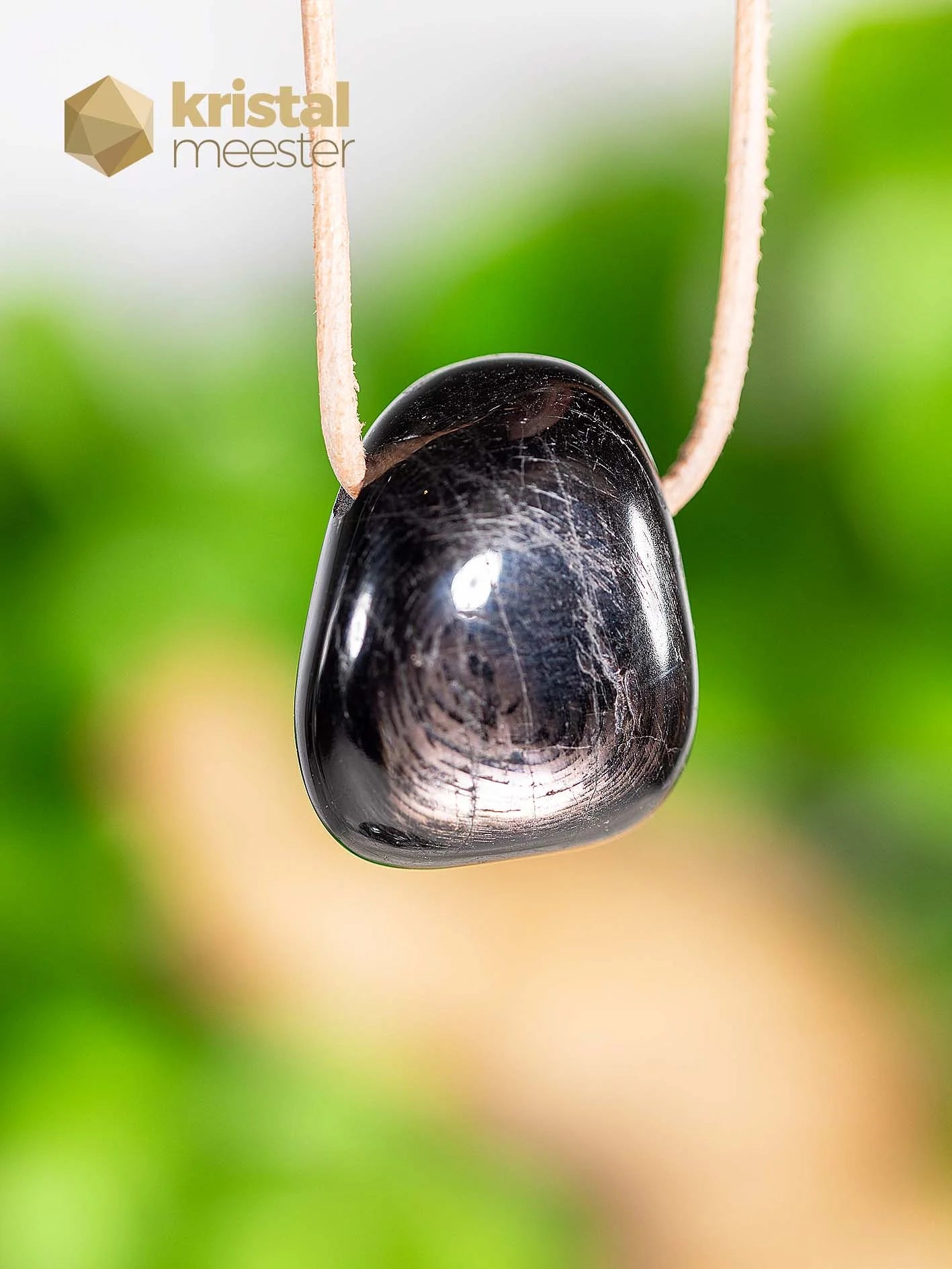 Hypersthene Pendant, drilled - no. 1