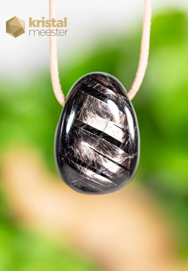 Hypersthene Pendant, drilled - no. 3