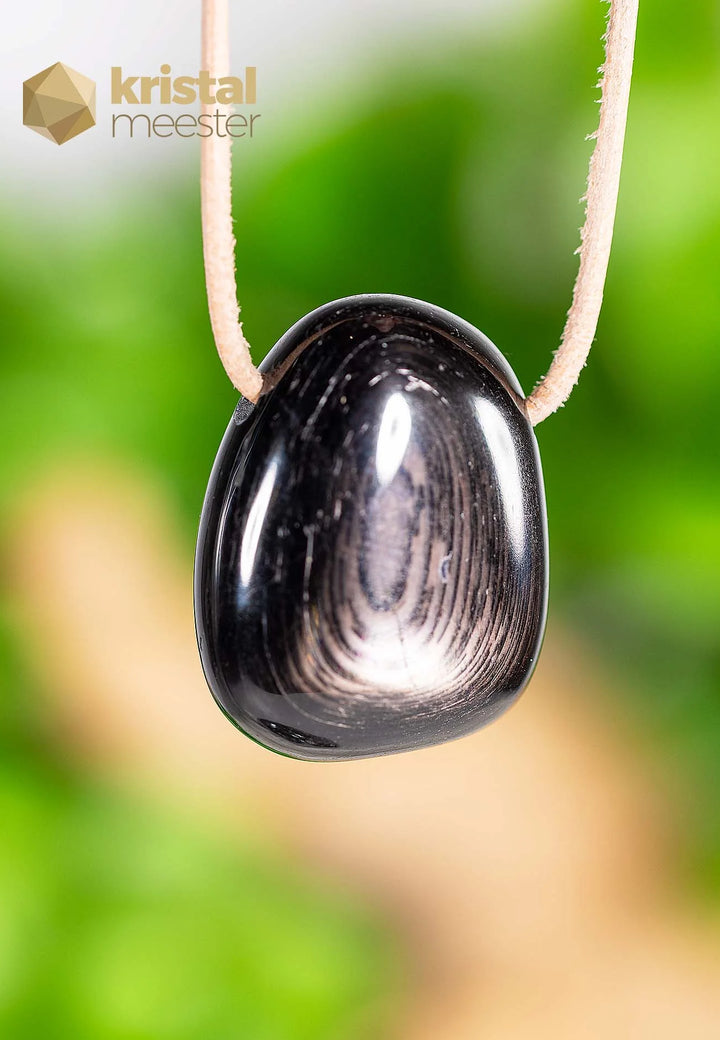 Hypersthene Pendant, drilled - no. 4