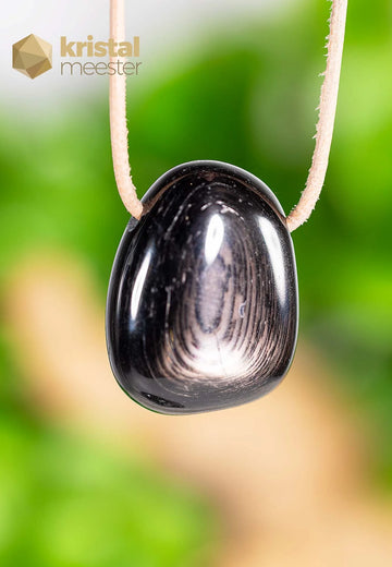 Hypersthene Pendant, drilled - no. 4